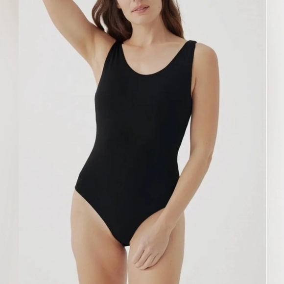 Pact Black Organic Cotton Bodysuit - Picture 1 of 10